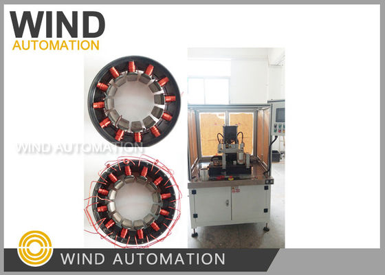 इनस्लॉट आउटरनर स्टेटर वाइंडिंग मशीन चार अक्ष सर्वो सुई वाइंडर 7kw Awg18 / Awg38 आपूर्तिकर्ता