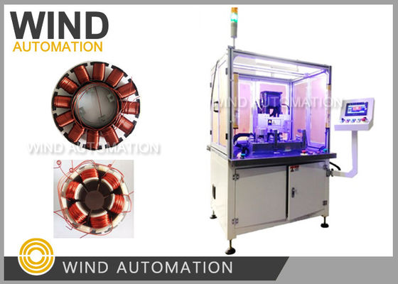 इनस्लॉट आउटरनर स्टेटर वाइंडिंग मशीन चार अक्ष सर्वो सुई वाइंडर 7kw Awg18 / Awg38 आपूर्तिकर्ता